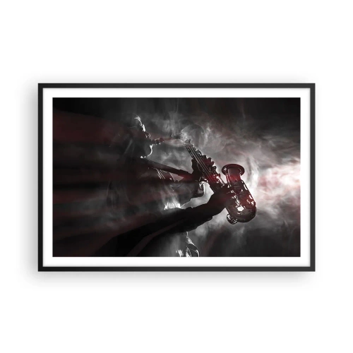 Plagát v čiernom ráme - V oparoch jazzu - 91x61 cm
