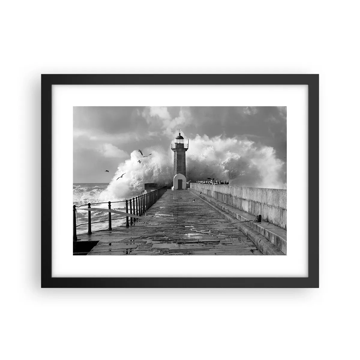 Plagát v čiernom ráme - Nebojácna - 40x30 cm