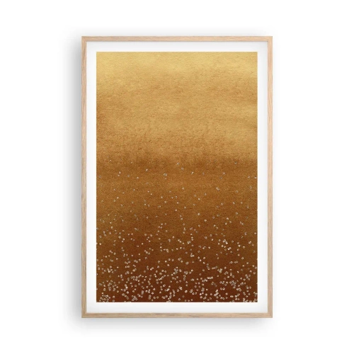 Plagát v ráme zo svetlého duba - Zrodenie svetla - 61x91 cm