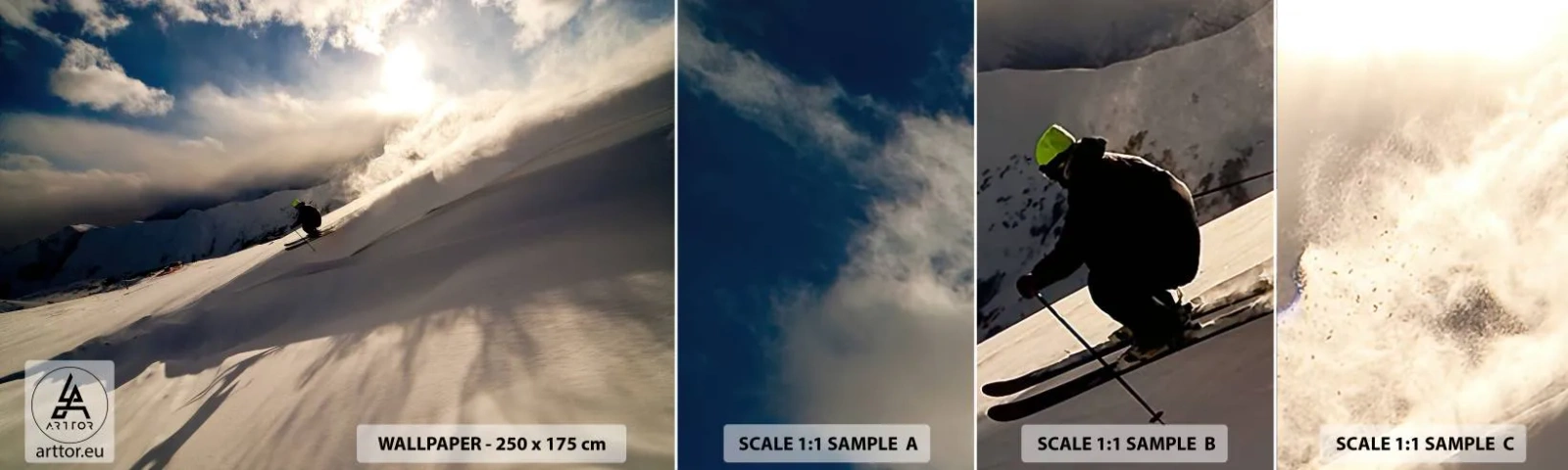 Vzorka Fototapeta Standard Eco - Prijatá výzva hôr - Šport a záľuby, hory, Alpy - 100x30 cm