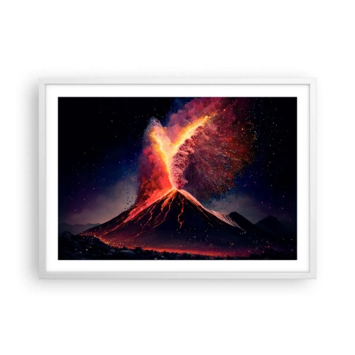 Plagát v bielom ráme - Krása a hrôza - 70x50 cm