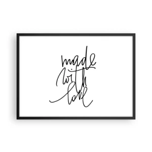 Plagát v čiernom ráme - Najlepšia značka - 70x50 cm