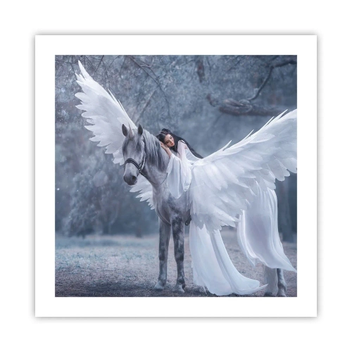 Plagát - Nadšený okamih - 50x50 cm