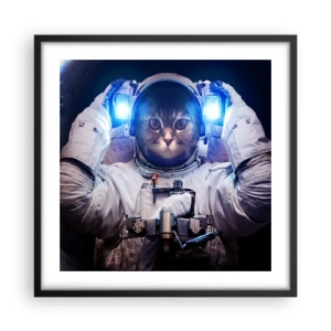 Plagát v čiernom ráme - Houston, máte problém - 50x50 cm