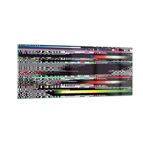 Obraz na skle - Kontrolný obraz skutočnosti - 100x40 cm
