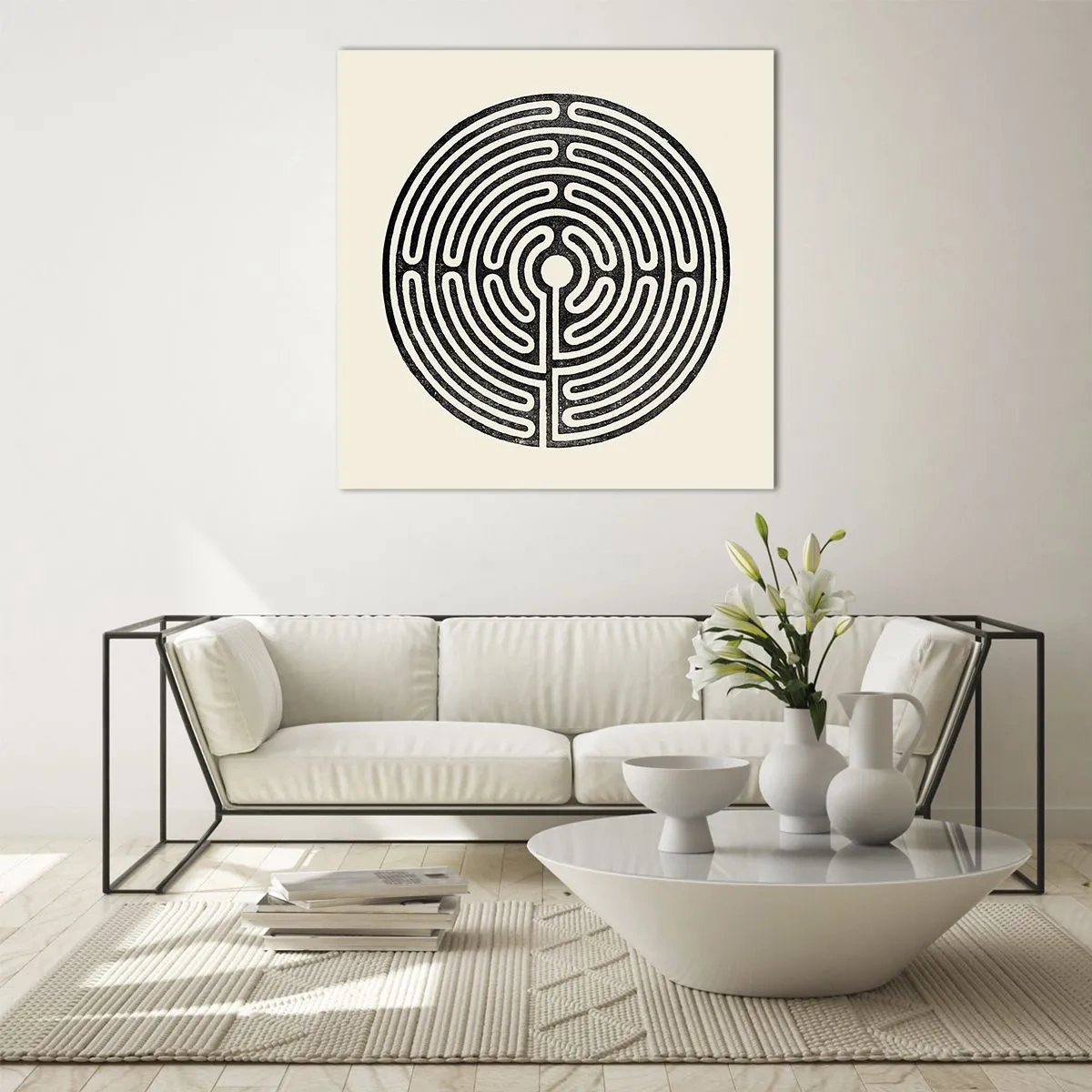 Obraz na skle - Tajomný poriadok - 70x70 cm