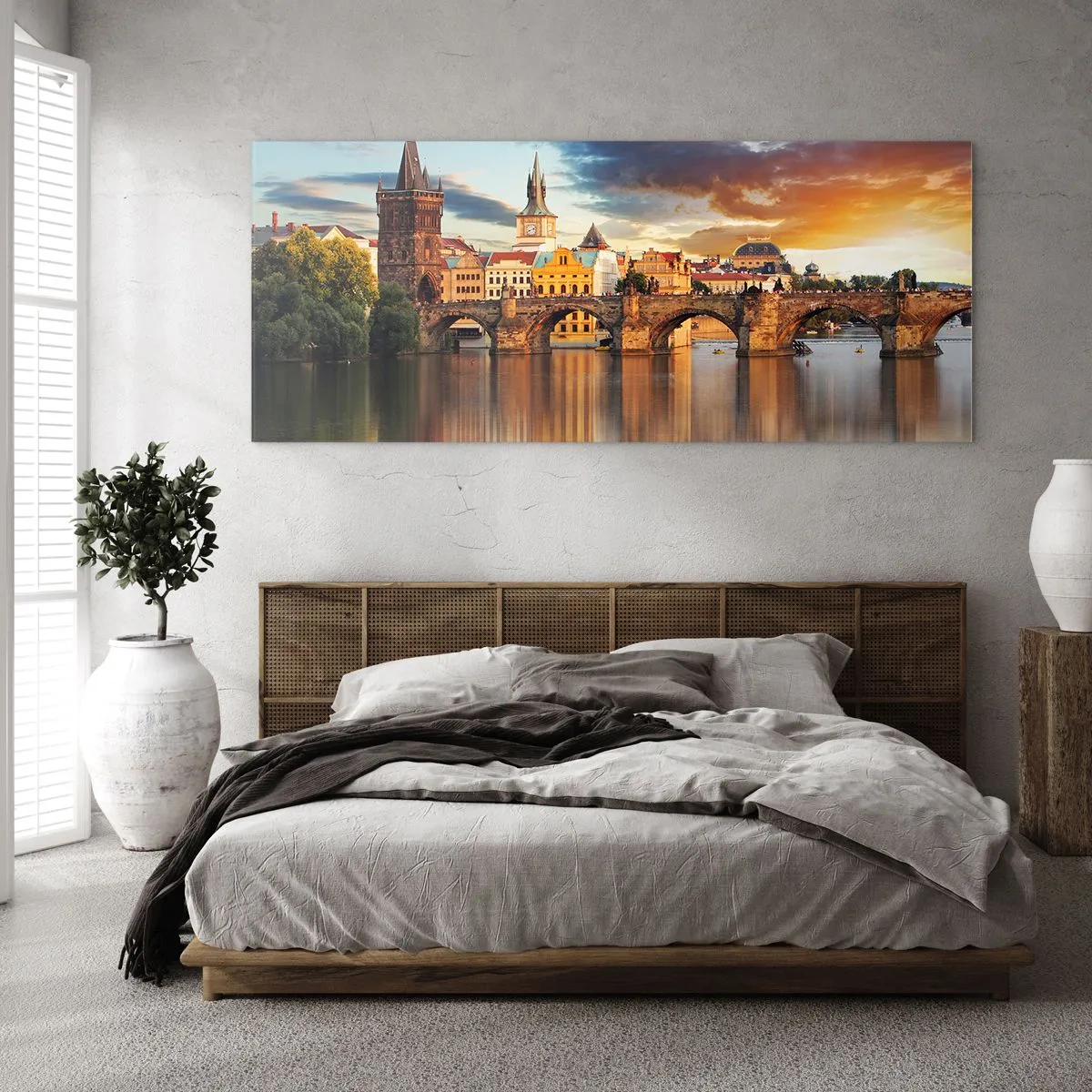 Obraz na skle - Krásna od pradávna - 100x40 cm
