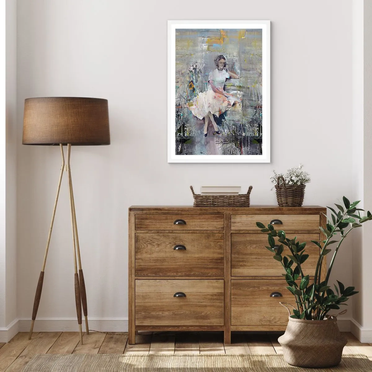 Plagát v bielom ráme - Klasická a moderná - 70x100 cm