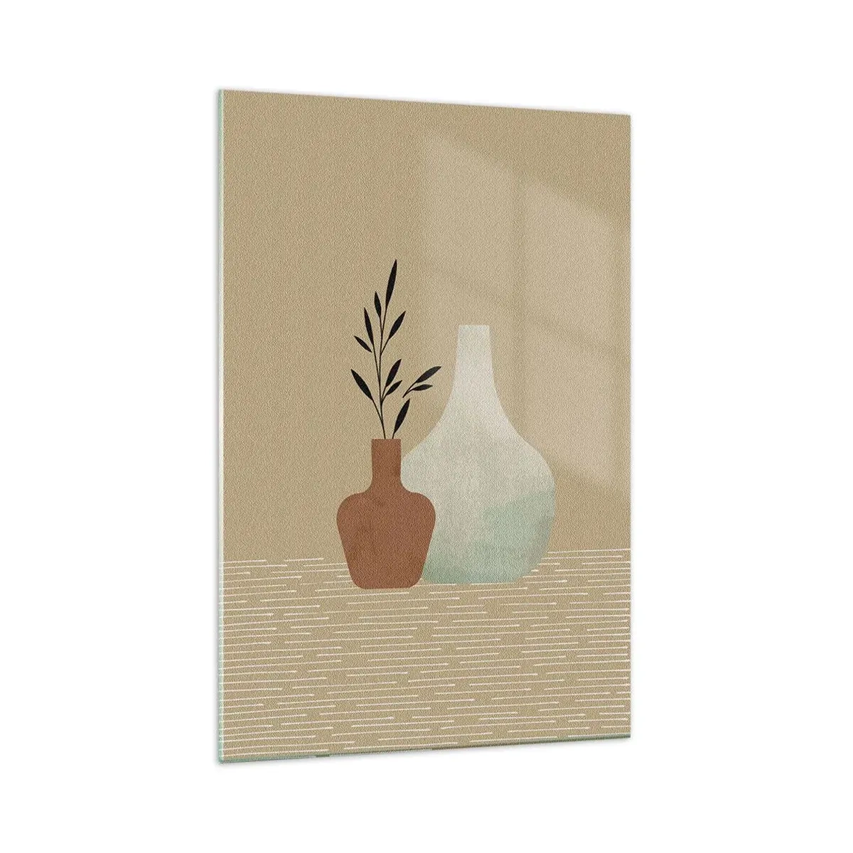 Obraz na skle - Váza a jej myšlienka - 70x100 cm