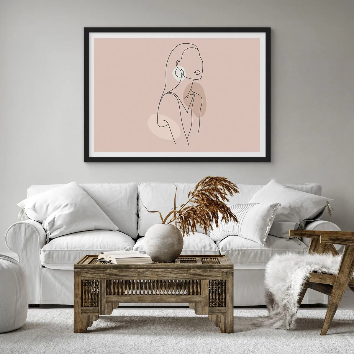 Plagát v čiernom ráme - Dievčenská ikona - 100x70 cm