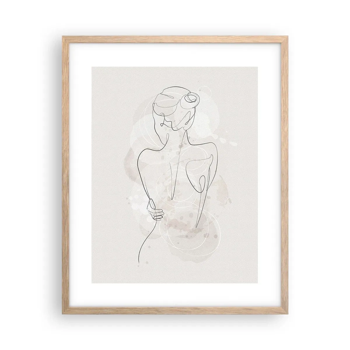 Plagát v ráme zo svetlého duba - Ako citlivý nástroj - 40x50 cm