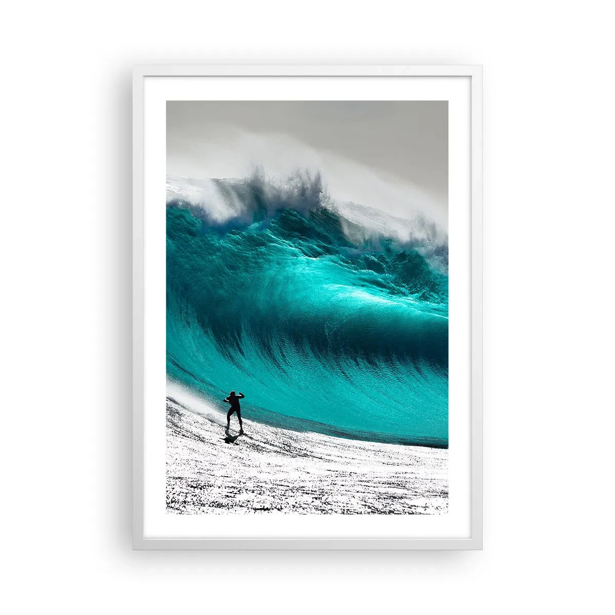 Plagát v bielom ráme - Výzva prijatá - 50x70 cm