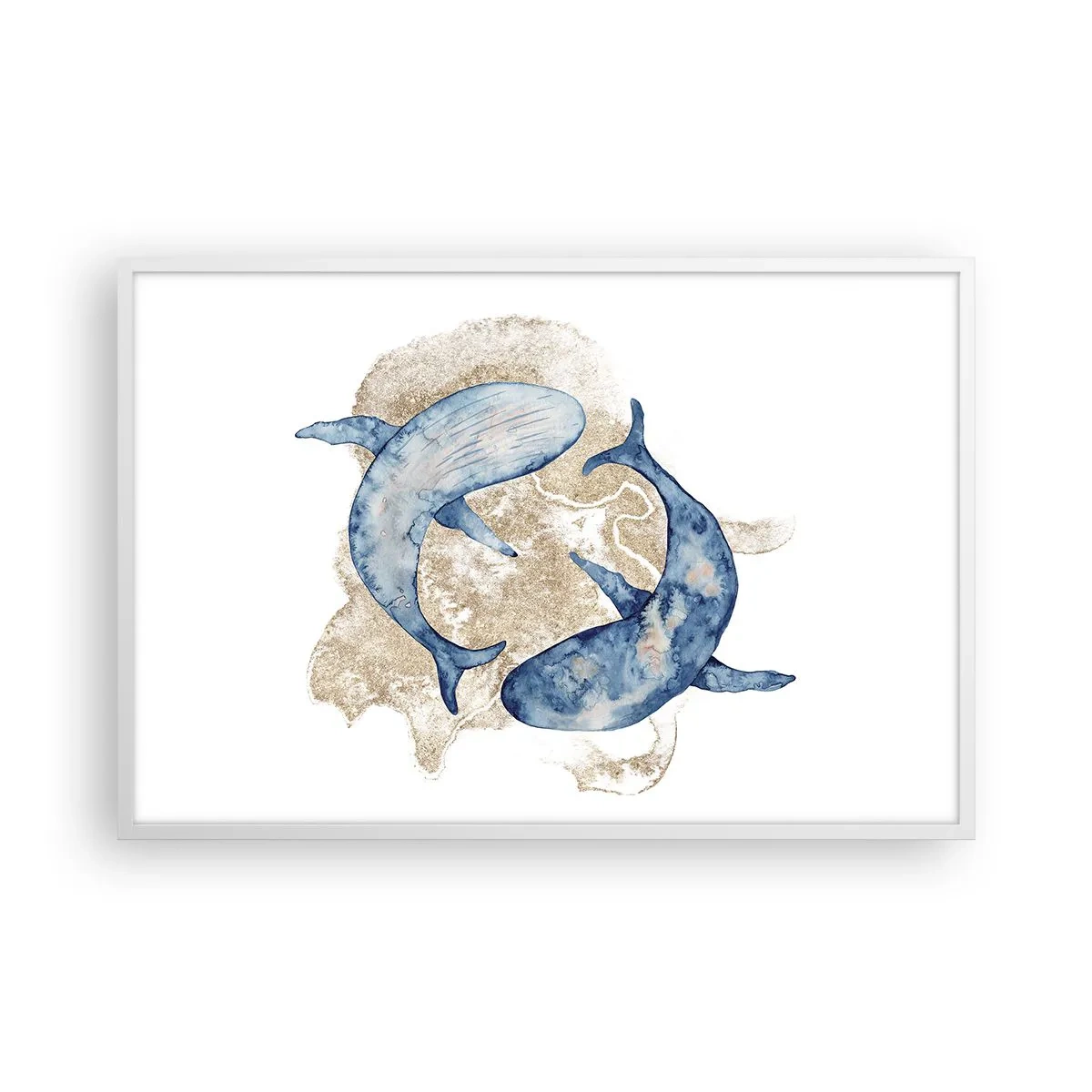 Plagát v bielom ráme - Priateľstvo alebo láska? - 91x61 cm