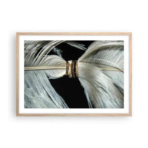 Plagát v ráme zo svetlého duba - …a neopustím ťa…. - 70x50 cm