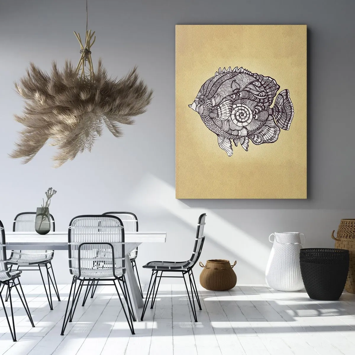 Obraz na plátne - Z oceánu ornamentov - 45x80 cm