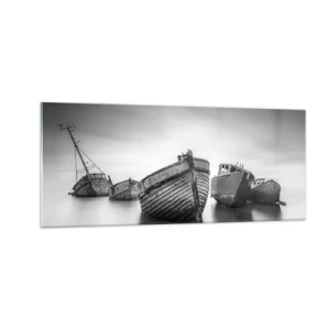 Obraz na skle - Už iba spomienky... - 100x40 cm