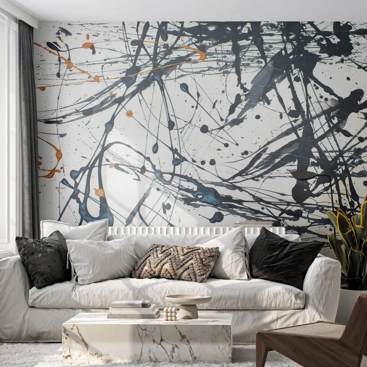 Fototapeta Premium Sand - Expresionistická abstrakcia - Abstrakcia, Kus, Umelecké - 250x175 cm