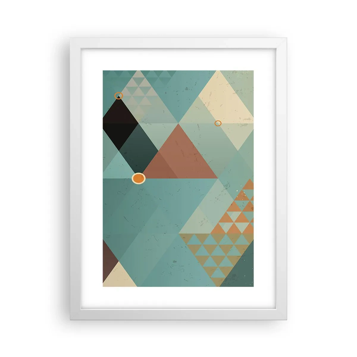 Plagát v bielom ráme - Jednota mnohosti, mnohosť jednoty - 30x40 cm