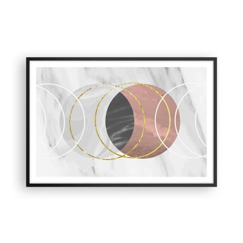 Plagát v čiernom ráme - Hudba sfér - 91x61 cm