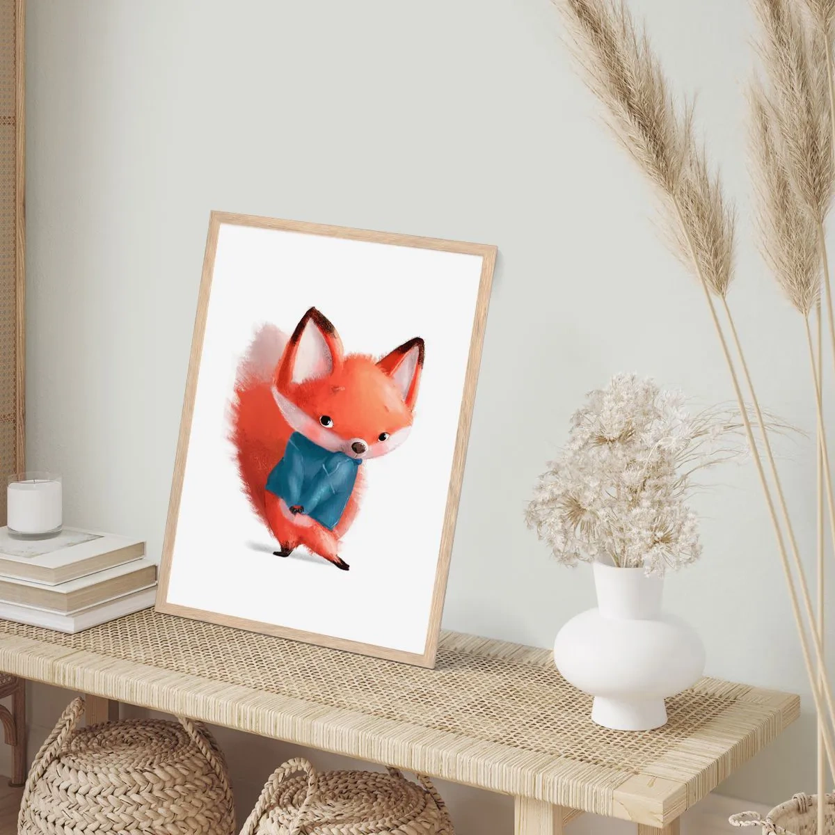 Plagát v ráme zo svetlého duba - Pristane mi to? - 50x70 cm