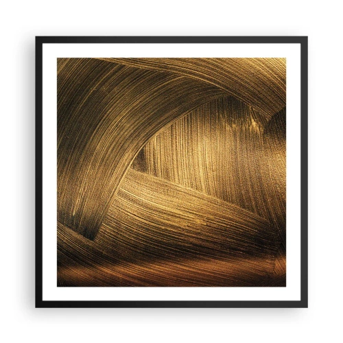 Plagát v čiernom ráme - V zlatom labyrinte - 60x60 cm