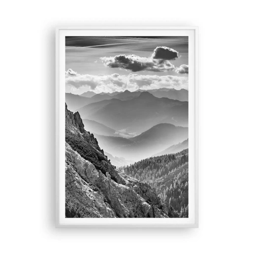 Plagát v bielom ráme - Až k horizontu - 70x100 cm
