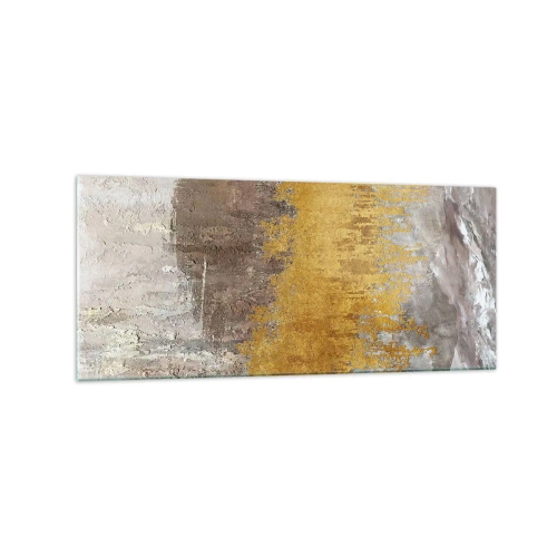 Obraz na skle - Zlatistý závan - 120x50 cm