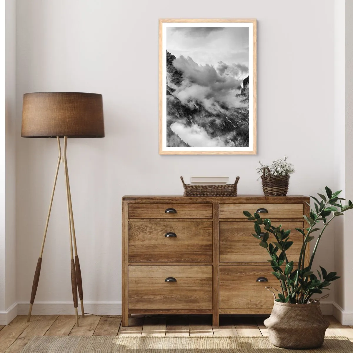 Plagát v ráme zo svetlého duba - Krásne a kruté - 30x40 cm