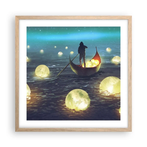 Plagát v ráme zo svetlého duba - Veci, o ktorých sa filozofom nezdá - 50x50 cm