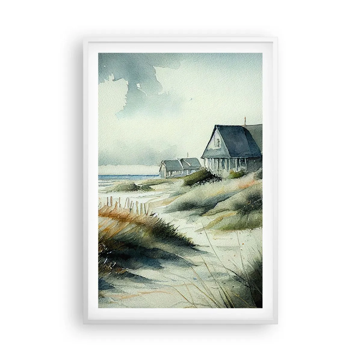 Plagát v bielom ráme - Ďaleko od zhonu - 61x91 cm