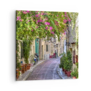 Obraz na plátne - Kvitnúce zákutie - 60x60 cm