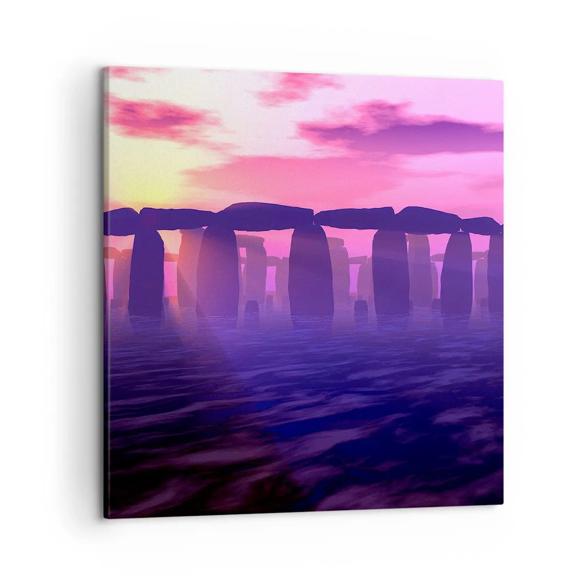 Obraz na plátne - Tajomstvo za svitania v hmle - 50x50 cm