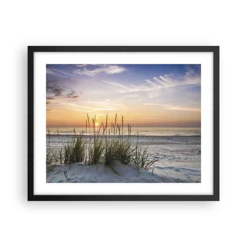 Plagát v čiernom ráme - Pozri sa, predstav si a pociť - 50x40 cm