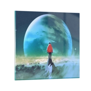 Obraz na skle - Objaviteľ novej krajiny - 40x40 cm