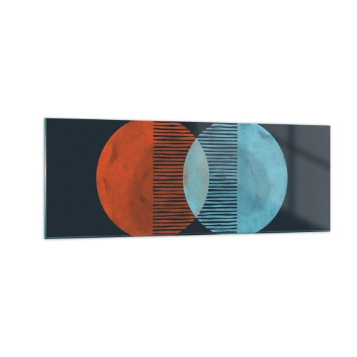 Obraz na skle - Astronomická fantázia - 140x50 cm