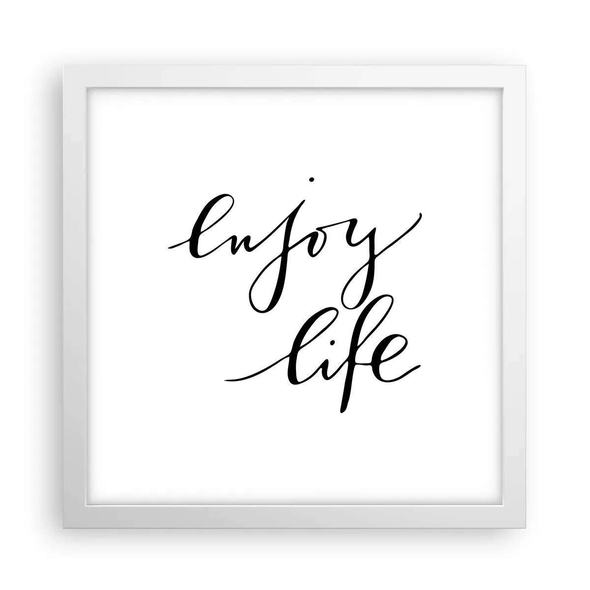 Plagát v bielom ráme - Niet čo dodať… - 30x30 cm