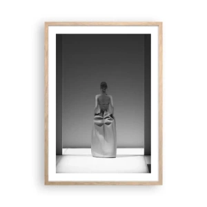 Plagát v ráme zo svetlého duba - Rafinovaná jednoduchosť - 50x70 cm