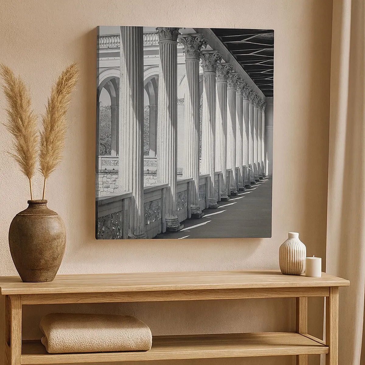 Obraz na plátne - Slnečná arkáda - 30x30 cm