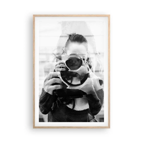 Plagát v ráme zo svetlého duba - Tvorca a materiál - 61x91 cm