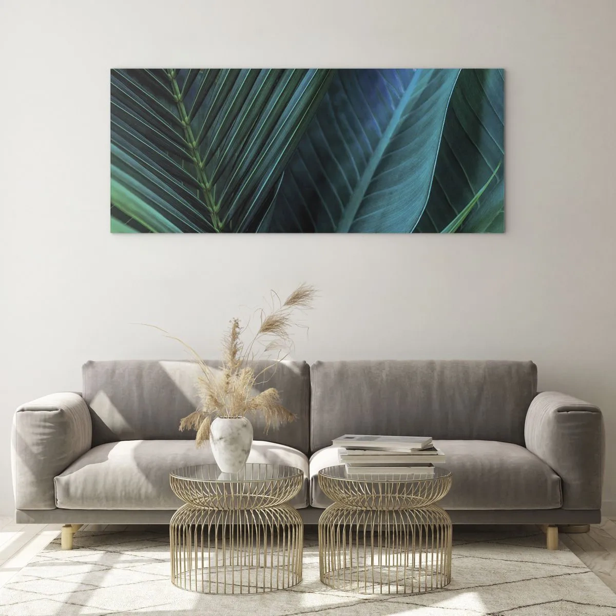 Obraz na skle - Anatómia zelene - 100x40 cm