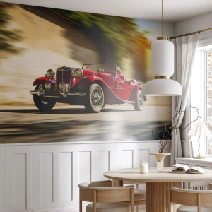 Samolepiaca Fototapeta Deluxe Sticker - Krajšia ako Níke Samotrácka - Auto, Retro, Kabriolet - 100x70 cm