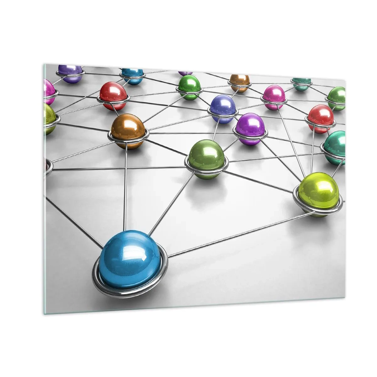 Obraz na skle - Vesmírna pavučina - 100x70 cm