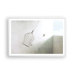 Plagát v bielom ráme - Vo svojom živle - 91x61 cm