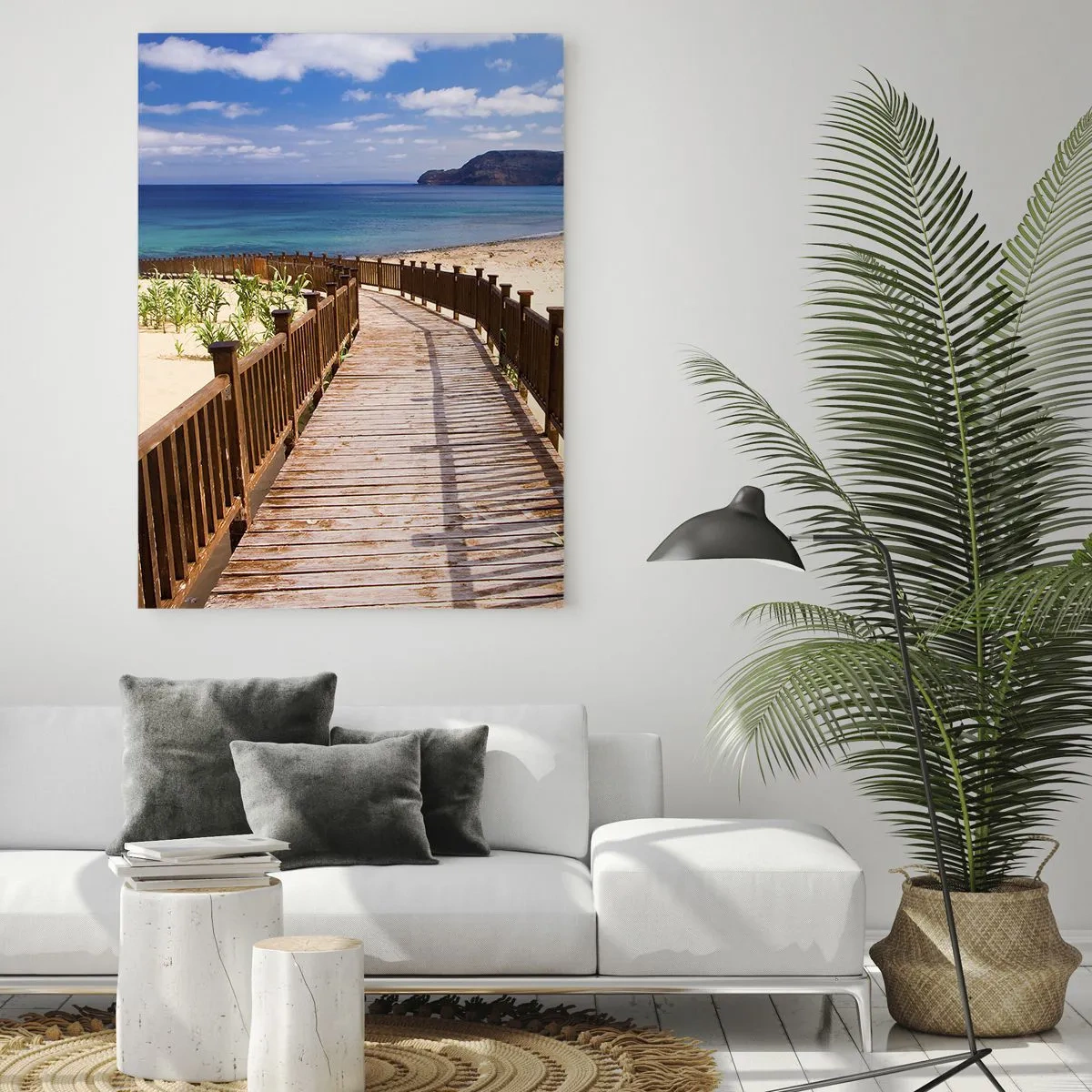 Obraz na skle - Vezmi ma na šťastné ostrovy - 50x70 cm
