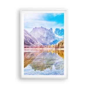 Plagát v bielom ráme - A v horách už je jeseň - 61x91 cm