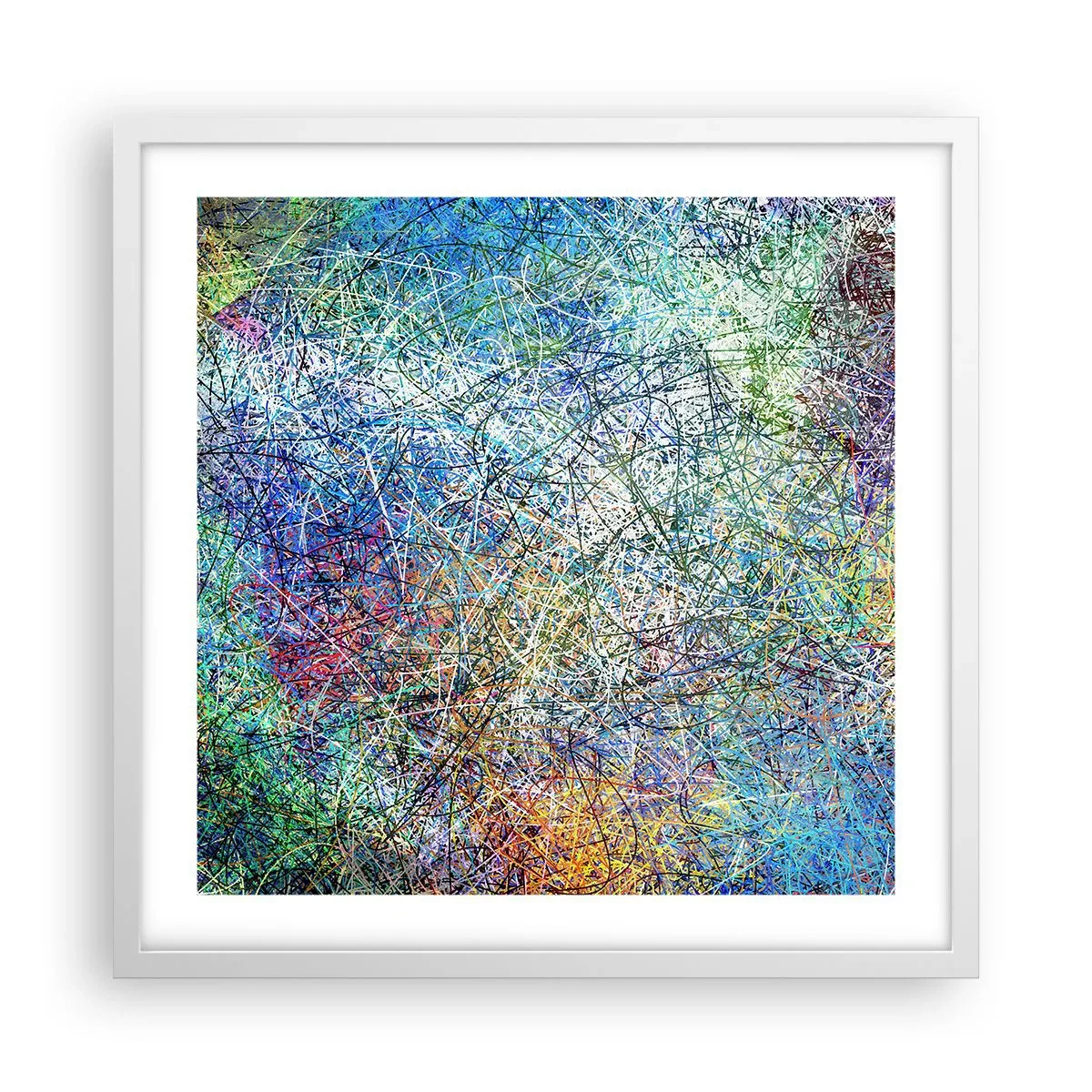 Plagát v bielom ráme - To nie je tak jednoduché - 50x50 cm