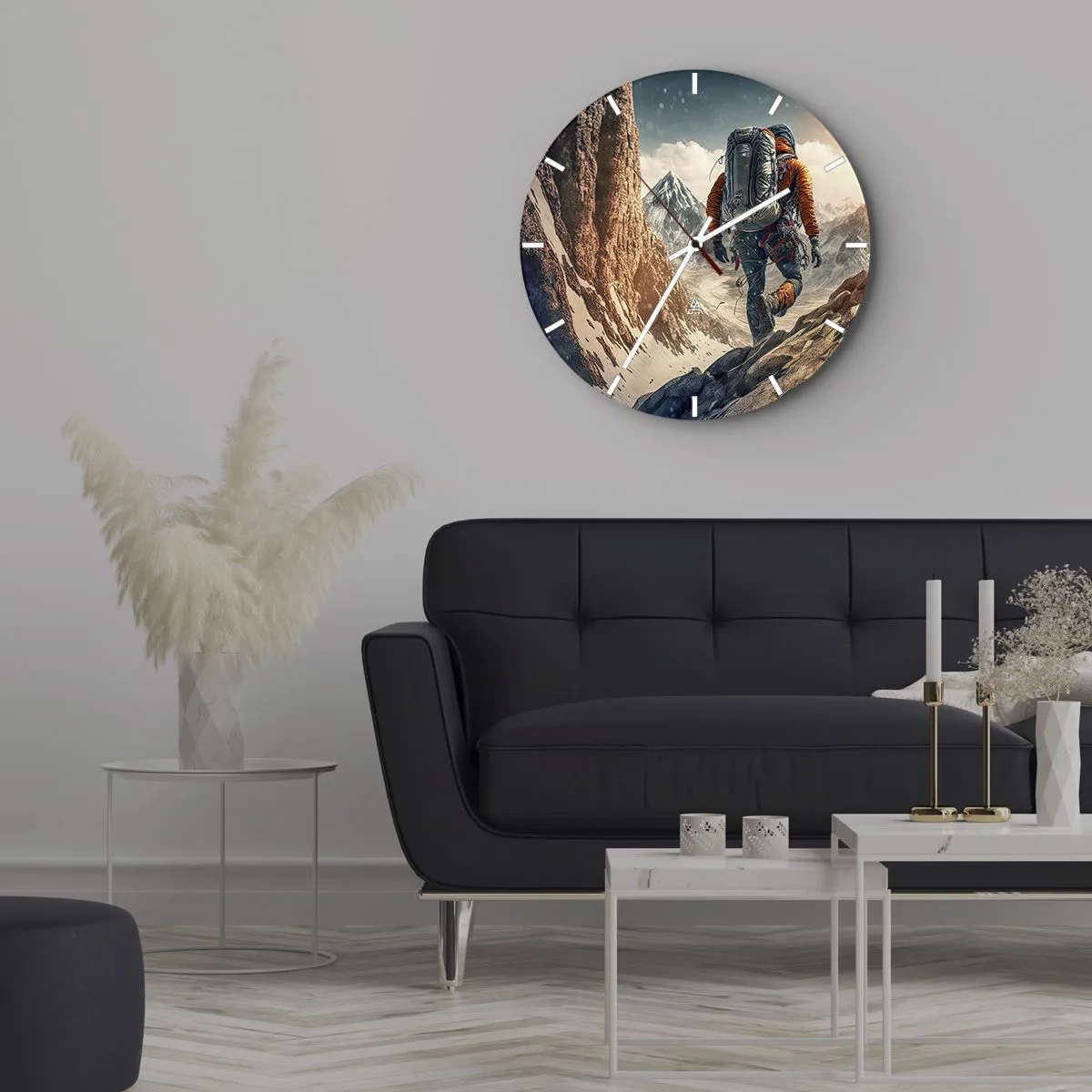 Nástenné hodiny - Osamelý bojovník - 40x40 cm