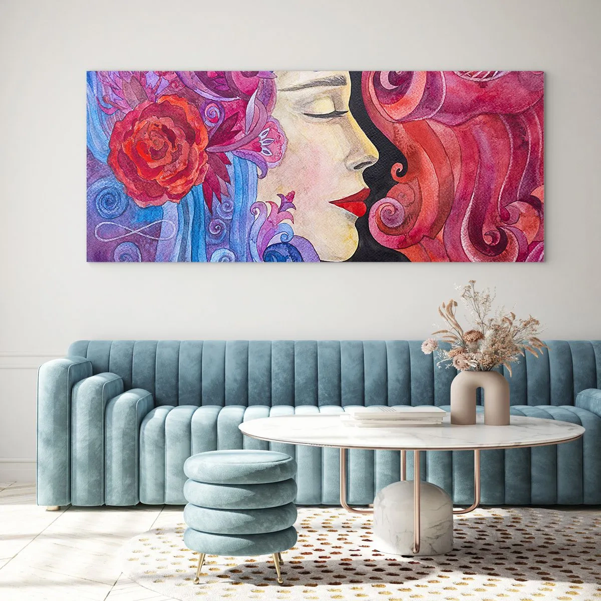 Obraz na skle - Secesia stále živá - 160x50 cm