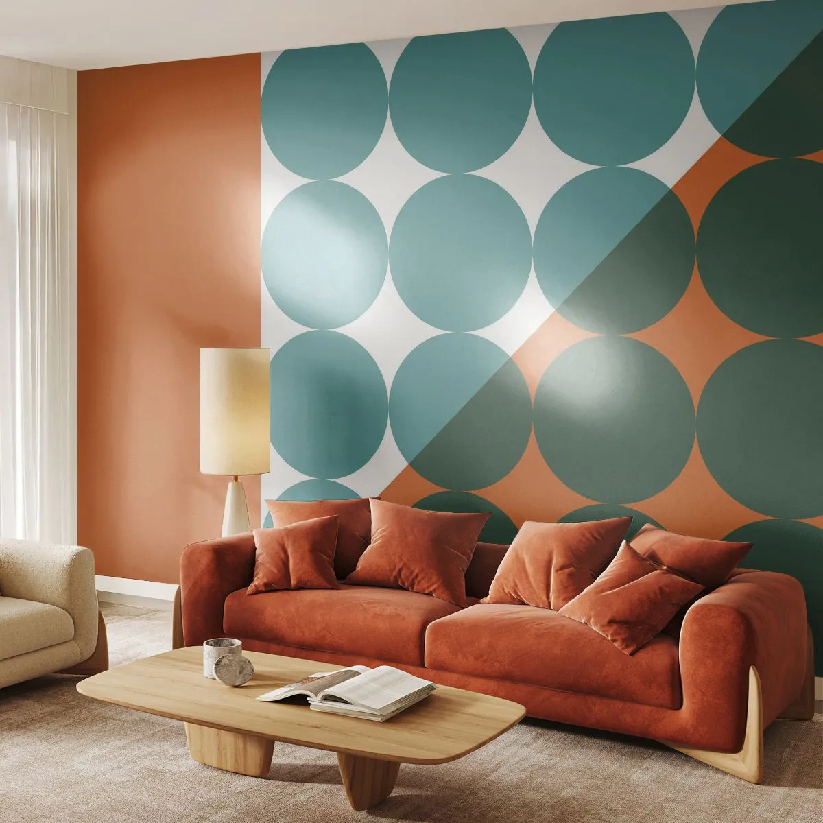 Fototapeta Standard Eco - Hore a šikmo - Abstrakcia, Kus, Grafika - 350x256 cm