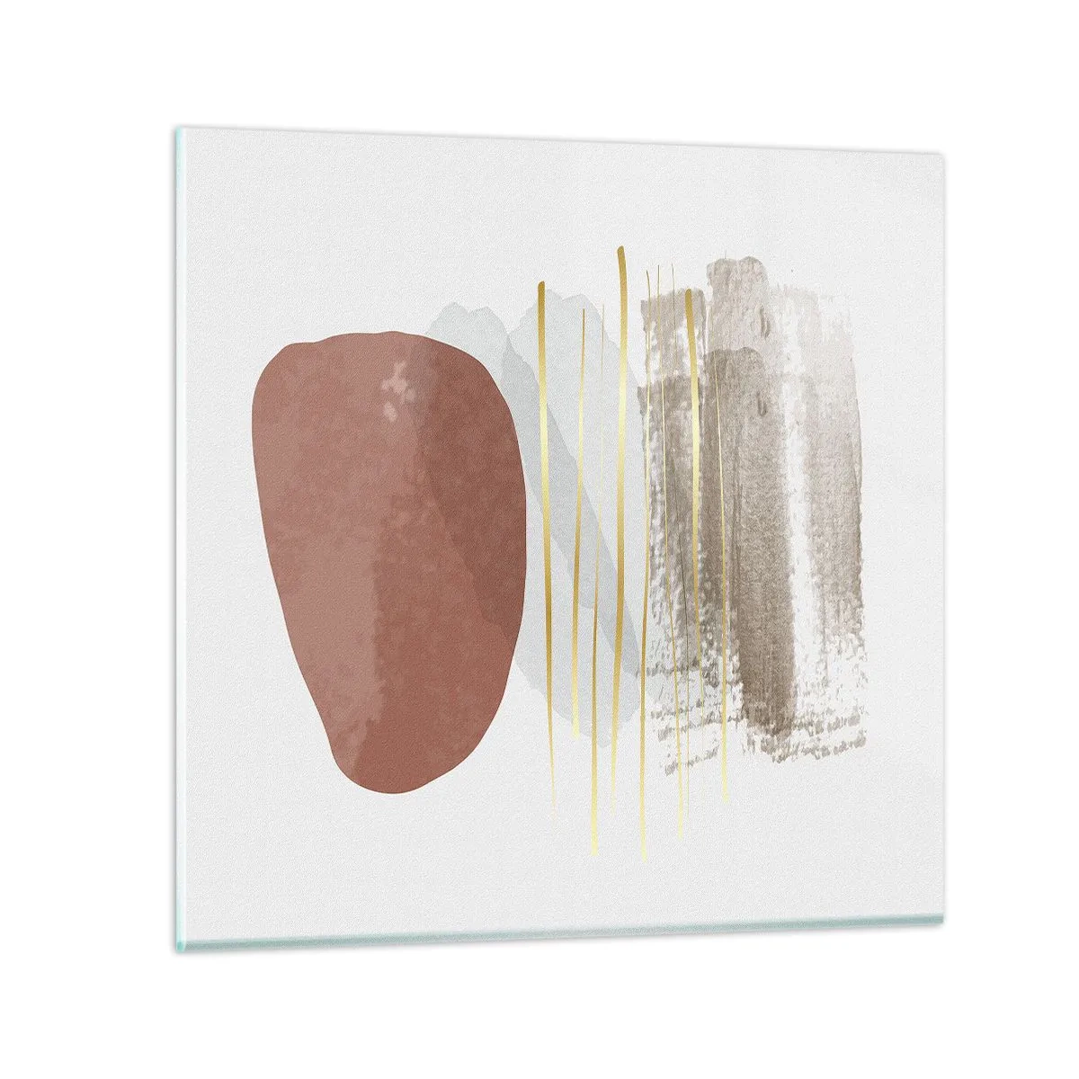 Obraz na skle - Abstraktná kolonáda - 50x50 cm